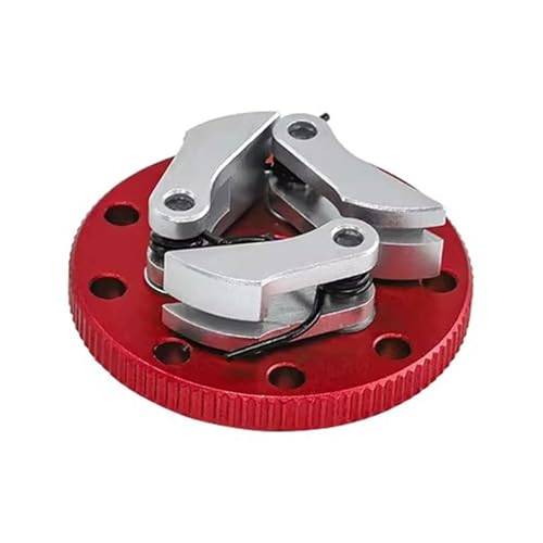 Aluminium Alloy RC Car Clutch Flywheel for TRAXXAS 1/10 Nitro/Stampede/Jato/T-Maxx/Nitro Rustler/Revo Oil RC Car Parts - color: Red