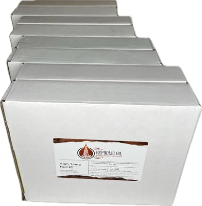 Republic Oil Premium Red #2 EP2 Lithium Complex Multi-Purpose Grease Tubes 4 Boxes / 40x14oz – Extreme Pressure Water Resistant Grease Tube for Wheel Bearings, Chassis, Automotive & GC-LB Made in USA - size: 40 x 14 oz Tubes