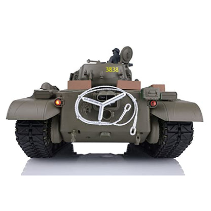 TOUCAN RC HOBBY US in Stock 2.4Ghz Henglong 1/16 Scale 7.0 Plastic Ver M26 Pershing RTR RC Tank Model 3838 BB Airsoft that Shooting BB Bullets - color: Standard
