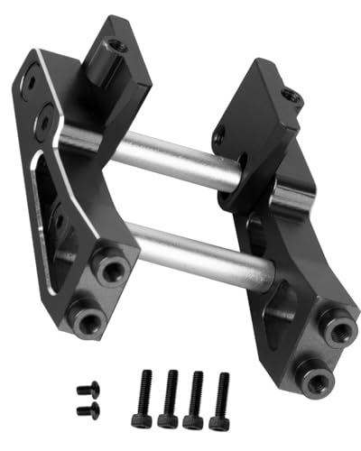 RC Aluminum Adjustable Wing Mount Upgrades Part for 1/14 Typhon Grom 223S (ARA2306,ARA2306s,ARA2106) RC Car,Adjustable Wing Mount Hops Up,Black - color: Black-(upgrades Part）