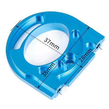 Aluminum Adjustable Motor Mount Plate Compatible with Tamiya TT02 1/10 Motor Mount Chassis RC On Road Touring Car Upgrade Parts 54558 Blue