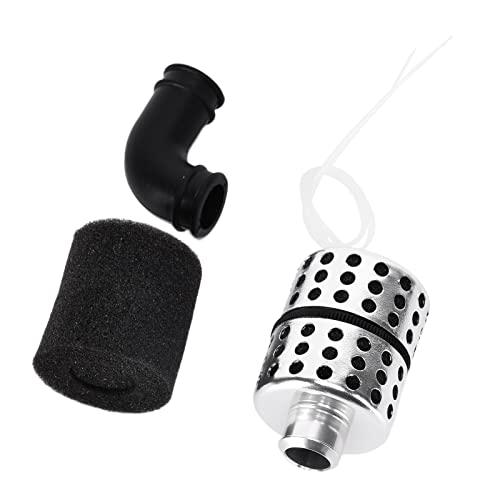 RC Air Filter for 1/8 Scale Power Engine, Aluminum Alloy Air Filter with Sponge, Easy Installation, Improves Speed & Performance, RC Car Accessories