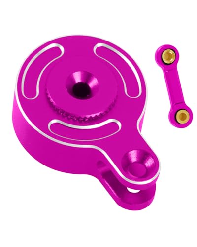 RC Aluminum Fixed Link Steering Servo Saver Upgrades Part for 1/8 Typhon 3S BLX 1/10 Big Rock Granite Senton 3S BLX Kraton Outcast 4S BLX,Pink - color: Pink - (Upgrades Part)