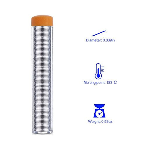 Soldering Iron Kit Electronics - FEITA Adjustable Temperature Solder Iron AC110V 60W with 5Pcs Different Solder Tips, Soldering Stand, Solder Wire for Variously Electronic Repair - color: 60w 8in1