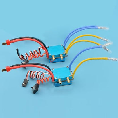 CHICHIYANG RC Steel Brushed ESC Kit, Aluminium Alloy Water-Cooled Dual Mode Brushed ESC Kit for RC Boat/Car RC Car RC Crawler - size: 480A