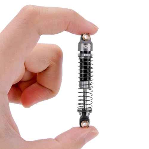 INJORA 59MM Threaded Oil Shock for 1/18 RC Redcat Ascent18 Upgrade (Grey) - color: Grey