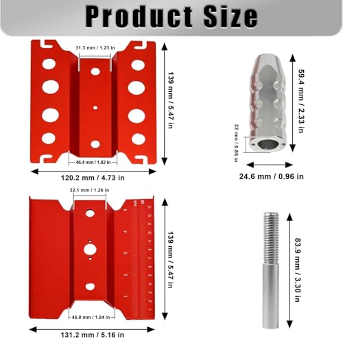 Rc Car Stand with Lit Lower Adjustable & 360'Rotatable, Rc Stand Repair Station with Shock Holder for TraxxasTRX4 Arrma Losi Axial Hsp Hbx Mix Wltoys, Wrenching On 1/8 1/10 1/12 1/14 Rc Rig Red - color: Red