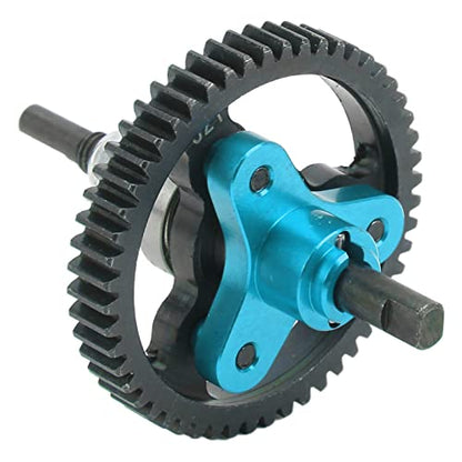 Oumefar 52T Differential Gear Slipper Clutch, Aluminum Alloy and Steel RC Slipper Clutch Car Replacement Parts for Slash 2WD 1/10 RC Car RC Accessories (Blue)