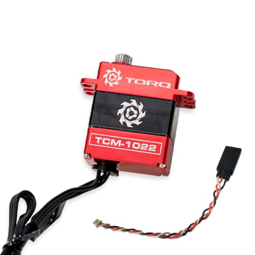 TORQ TCM-1022 Full CNC Case Metal Gear Coreless Servo for FX118, FMS - Remote Control Car, RC Car, 1/18 RC Crawler Upgrade Electronics RC Servo (TCM-1022 for FX118, FMS)