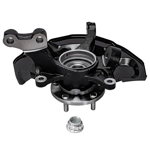 Detroit Axle - 4pc Front Steering Knuckles Kit for 2007-2009 Toyota Camry | 2 Steering Knuckles & Wheel Bearing Hubs 2 Outer Tie Rods 2007 2008 2009 Replacement - size: 4SU48725/Kit