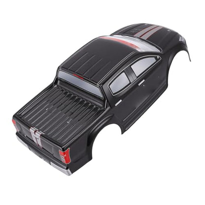 Vikye 1/10 RC Car Body Shell, Lightweight Replacement Cover Case with Clear Patterns, for 26cm Wheelbase On Road Cars (Black) - color: Black