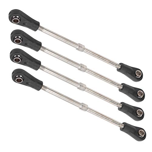 4Pcs Adjustable Rear Upper Suspension Arm Linkage, Metal Tie Rod for 1/10 RC Car Truck, with 93-102mm Range, Compatible with M3 Hex Screws
