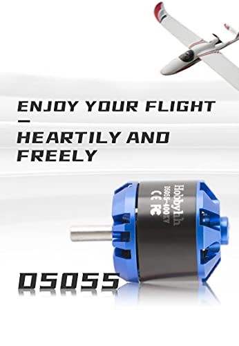 Hobbyhh RC Brushless Motor,5055-400KV 1420W High Efficiency Motor with 4.0mm Banana Plug for RC Aircraft Plane Upgrade Parts - size: 5055-400KV