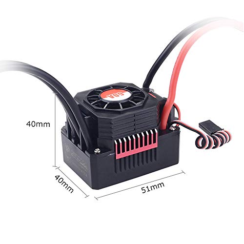 GoolRC Surpass Hobby 60A Brushless ESC Waterproof Electronic Speed Controller for 1/10 RC Car Truck Off-Road
