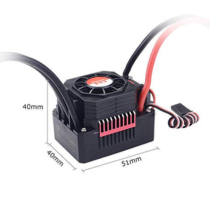 GoolRC Surpass Hobby 60A Brushless ESC Waterproof Electronic Speed Controller for 1/10 RC Car Truck Off-Road