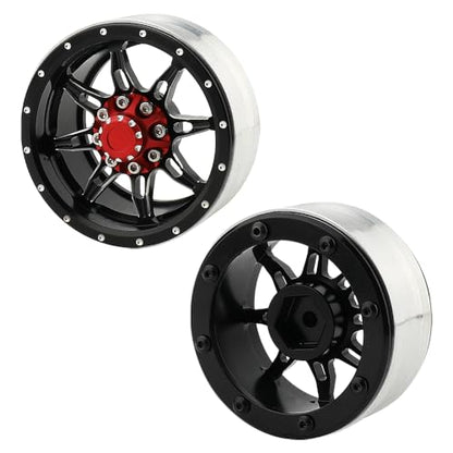 1.9 inch Metal Beadlock Wheel Rims Hubs for Axial SCX10 I II III 90046 SCX10 PRO Capra TRX4 RC4WD D90 1/10 RC Rock Crawler Upgrade Part
