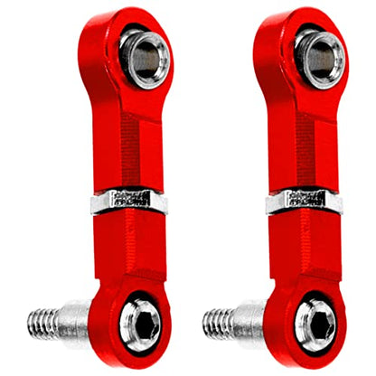 ShareGoo Steering Link Rod Pull Rods Servo Links Linkage 28T Servo Arm Compatible with Wltoys K969 K979 K989 K999 P929 P939 1/28 RC Car (Red) - color: Red
