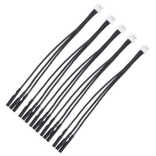 RC Brushless Motor ESC Connection Cable – 5pcs Universal 2.0mm Banana Plug to 3P Plug Adapter for KYOSHO Mini-Z, AXIAL SCX24, RC Car, Brushless ESC, Motor Wiring