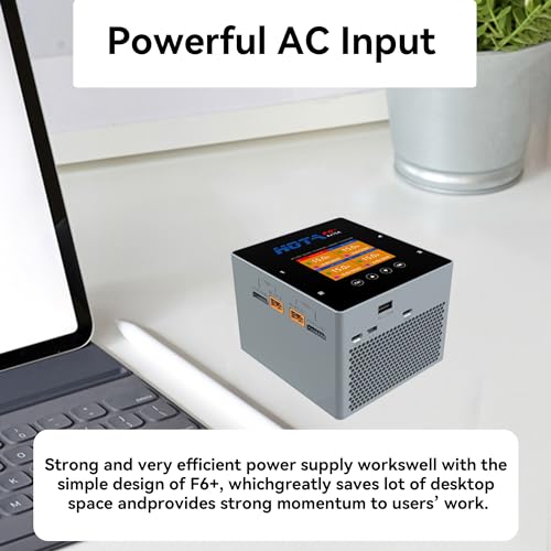 HOTA F6+ AC/DC AC500W DC250Wx4 15Ax4 Smart Balance Charger for Lipo LiIon NiMH Battery