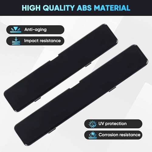 Roof Rails Rack End Cover Compatible with Toyota RAV4 2019-2024 ABS Roof Rack Cover Cap Shell Replacement 4Pcs Glossy Black Exterior Accessories