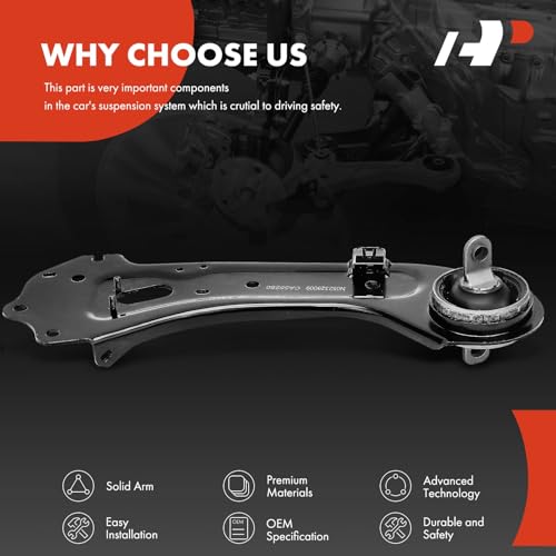 A-Premium Rear Right Suspension Trailing Arm, with Bushing | Compatible with Hyundai Sonata 2015-2016