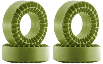 4PCS Silicone Rubber Inserts Foam for 58-64mm (2.4” OD) 1.0 Tires, RC Car Tire Inserts for TRX4M SCX24 1/18 1/24 Crawler Tires (Green) - color: 1.0in Gjltnc-green