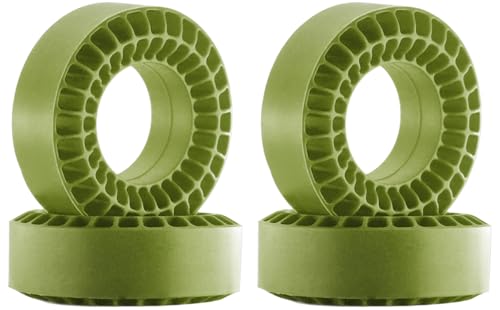 4PCS Silicone Rubber Inserts Foam for 58-64mm (2.4” OD) 1.0 Tires, RC Car Tire Inserts for TRX4M SCX24 1/18 1/24 Crawler Tires (Green) - color: 1.0in Gjltnc-green