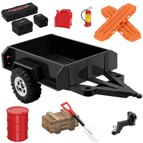 GLOBACT RC Trailer RC Crawler Accessories for 1/18 TRX4M Defender