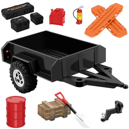 GLOBACT RC Trailer RC Crawler Accessories for 1/18 TRX4M Defender