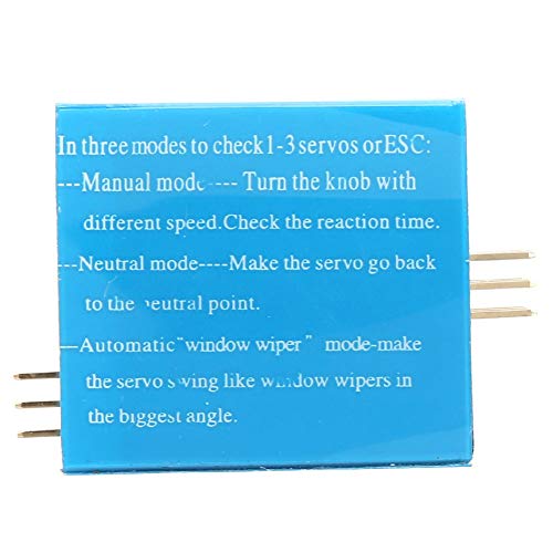 3 Channel Servo Tester, RC Servo Controller with Manual Auto Mode, for ESC Motor Testing Speed Tester, Dual Output 4.2-6.0V