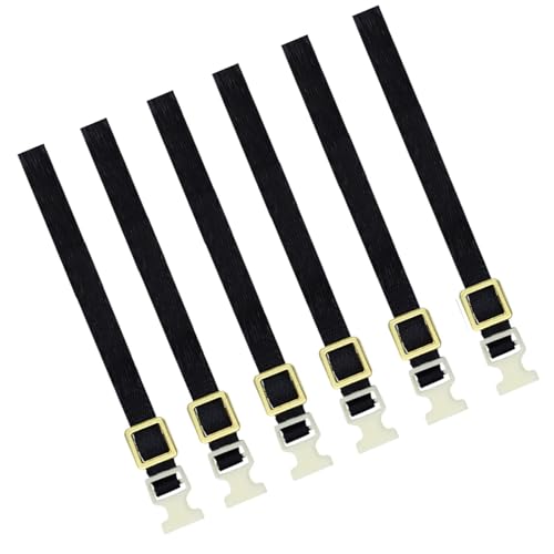 Menolana 6 Pieces Roof Rack Luggage Rope RC Crawler Elastic Straps RC Car Roof Rack Luggage Rope Adjustable Buckle Material Suitable for RC Crawler, Yellow - color: Yellow