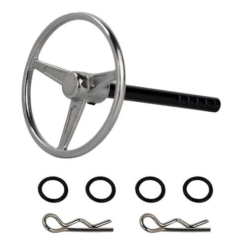 CNC Aluminum Universal RC Steering Wheel for 1/10 Scale RC Crawler Car Axial SCX10 TRX4 D90 D110 Interior Accessories (Silver) - color: Silver