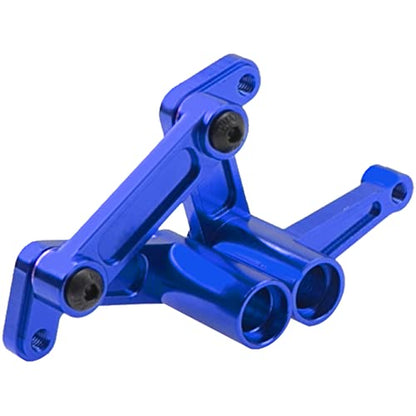 Aluminum Steering Bellcranks Drag Link Parts w/Ball Bearings Upgrade Part #3743 Compatible with Traxxas Slash 2WD Rustler VXL Bandit 1/10 RC Car (Blue) - color: Blue