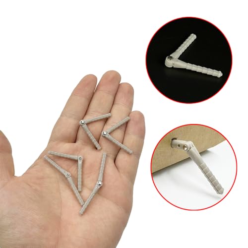 5PCS RC Airplane Plastic Pin Hinge Needle Hinge for RC Plane Aircraft Helicopter DIY Model Plane Fix Wing Parts (2.5x48mm Gray) - style: 2.5x48mm Gray
