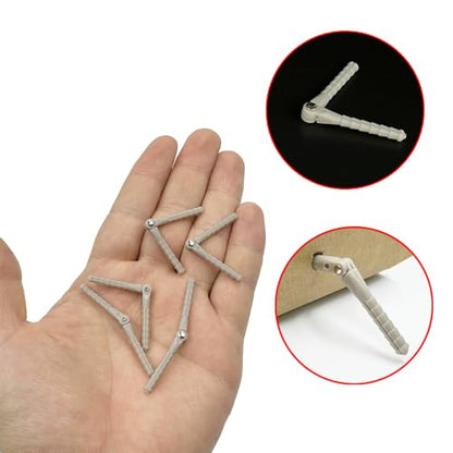 5PCS RC Airplane Plastic Pin Hinge Needle Hinge for RC Plane Aircraft Helicopter DIY Model Plane Fix Wing Parts (2.5x48mm Gray) - style: 2.5x48mm Gray