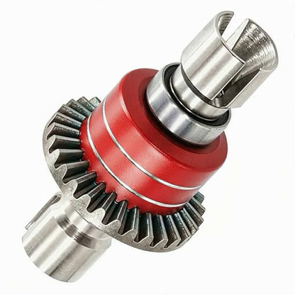 Steel RC Front Rear Differential Diff Input Gear Set Upgrade Parts for Hyper go 1/16 H16BM H16PL H16DR H16207 16208 16209 16210 H16 1/14 14301 14302 14209 14210 Series（Red）.