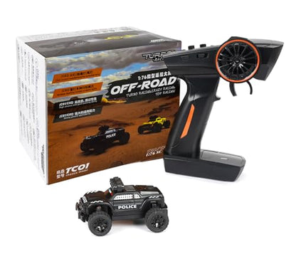 Turbo Racing 1:76 Scale RC Sport Car, 2.4GHZ Remote Control Mini Model Crawler Car with Full Proportional RTR for Adults Gift (C82) - style: C82