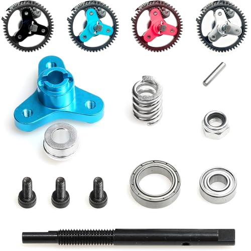 Slipper Clutch Assembly Kit with Input Shaft Bearings for Traxxas Slash, Stampede, Rustler 4X4, Replacement for 5552 and 6878, Hardened Steel and Aluminum Alloy for RC Upgrades - color: Blue