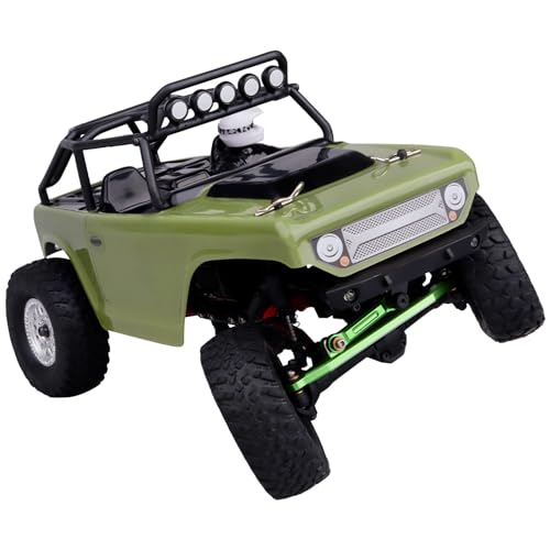 Steering Links Aluminum Steering Linkages for Axial SCX24 C10 Gladiator Bronco Wrangler Deadbolt (Green) - color: Green