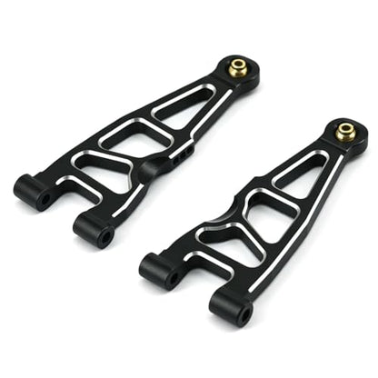 Aluminum Upgrade Parts Set for ARRMA 1/16 Mini Kraton 3S, Front/Rear Upper/Lower Arm, Gearbox Cover, Wing, Steering Link (Black Front/Rear Upper/Lower Arm Set) - color: Black Front/Rear Upper/Lower Arm Set