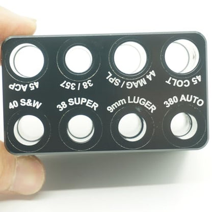 Multiple Calibers Cartridge Guages - Ammo Chamber Checker Cartridge Billet Gauge for Reloading