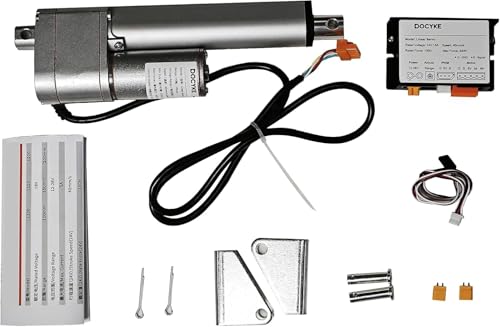 Digital Linear Servo Actuators, Long Stroke 100,150,200 mm, Signal for DIY Robot, Remote Control and Arduino PCB,for Fan Blades Cabinets Home Automation (200MM) - style: 200MM