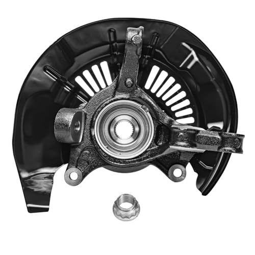 Detroit Axle - AWD Front Steering Knuckles Hubs Brake Calipers w/Brackets | Replacement for 2008-2011 Toyota Highlander [3.5L] - 4pc Set - size: 4BU50509/Kit