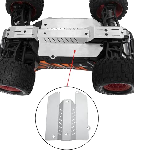 Stainless Steel Chassis Guard Skid Plate for Traxxas 1/16 Mini Maxx Monster Truck 107154-1 Upgraded Parts Protective Plate