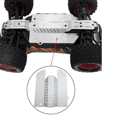 Stainless Steel Chassis Guard Skid Plate for Traxxas 1/16 Mini Maxx Monster Truck 107154-1 Upgraded Parts Protective Plate