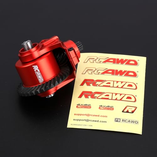 RCAWD 30K Oil, 20% Faster, 40CrMo Gear, Front Rear Diff Set 34T 13T, Enlarged Spiral Teeth for Big Rock, Granite, Senton, Vorteks, Typhon, Infraction, Vendetta 3S & Kraton Outcast Mojave 4S