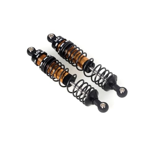 LCX Racing 1/10th RC Crawler Car 2PCS 100mm Aluminum Suspension Shock Absorber for F150 R 4x4 TRX4 TRX6 SCX10 II III PRO Wraith RR10 UTB10 Capra Gen7 Gen8 Gen9, Upgrades Parts Accessories (Rear) - color: Rear