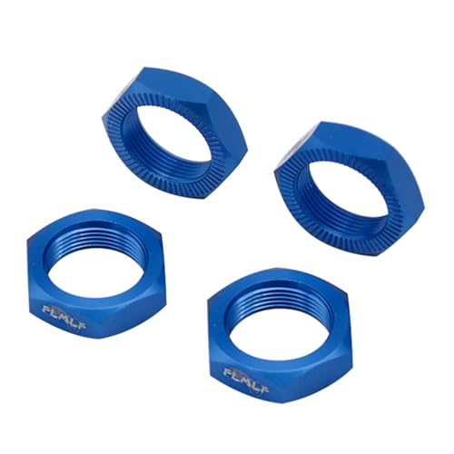 FLMLF 24mm RC Car Wheel Nuts 4-Piece Set (Blue) | for 1/5 HPI ROFUN BAHA ROVAN KM Baja 5B 5T 5SC Truck Parts - color: Blue