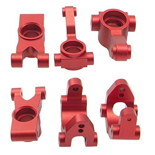 ShareGoo Metal Front Steering Block Knuckles & C-Hub Caster Block & Rear Hubs Carrier Upgrade Parts Compatible with Arrma 1/10 Granite Voltage MEGA 2WD RC Monster Truck