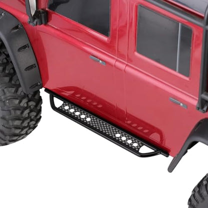 RC Models Parts For TRX-4 1/10 1 Set Black RC Crawler Car Metal Pedal For Rock Sliders Upgrade Remote Control Car Repair Parts(Size 2) - size: Size 2